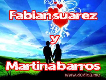 Juntos Por Siempre: Fabian suarez y Martina barros