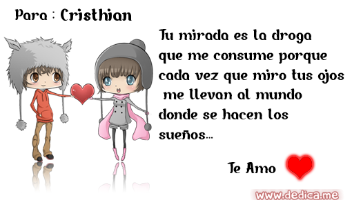 Esta tarjeta Es Para Ti Cristhian