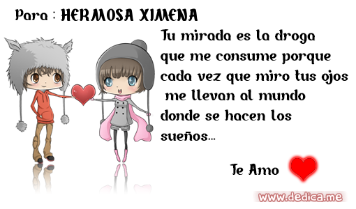 Esta tarjeta Es Para Ti HERMOSA XIMENA