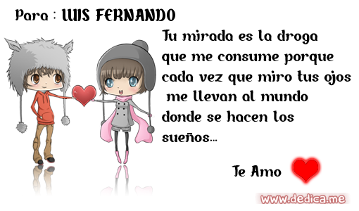 Esta tarjeta Es Para Ti LUIS FERNANDO