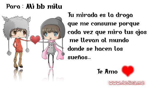 Esta tarjeta Es Para Ti Mi bb milu