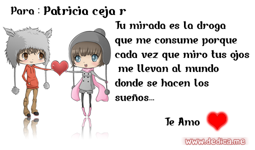 Esta tarjeta Es Para Ti Patricia ceja r