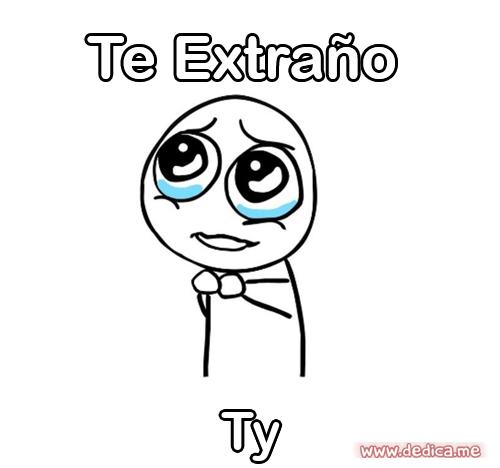 Te extraño Ty
