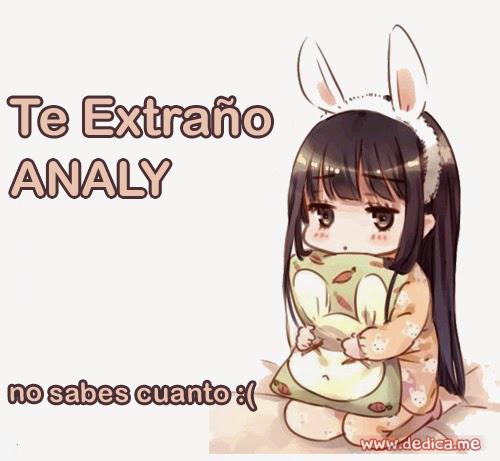 Te extraño ANALY