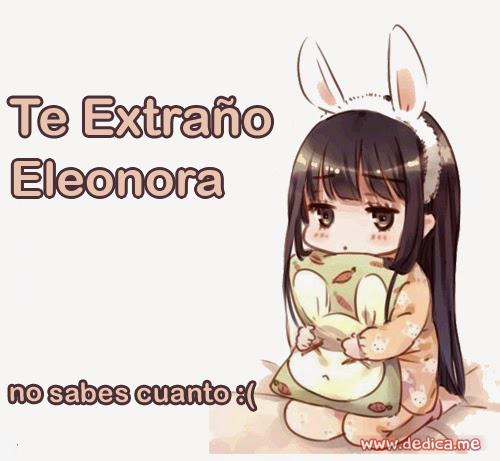 Te extraño Eleonora