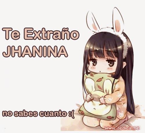 Te extraño JHANINA
