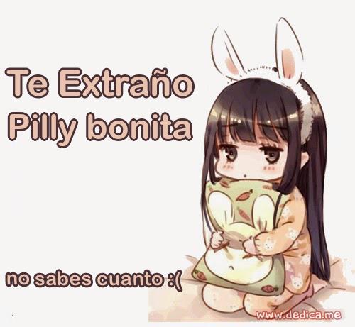 Te extraño Pilly bonita
