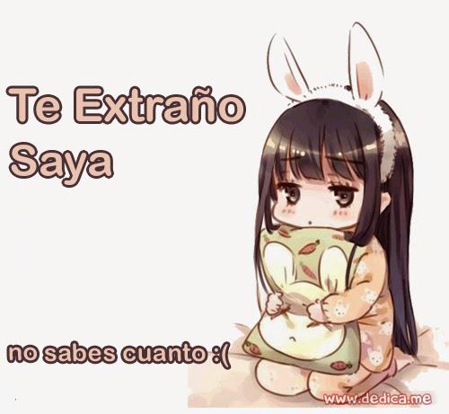 Te extraño Saya