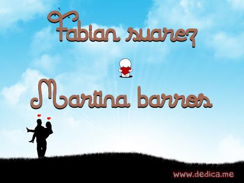 Juntos Por Siempre: Fabian suarez y Martina barros