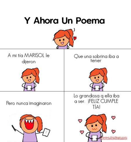 A mi tía MARISOL le dijeron