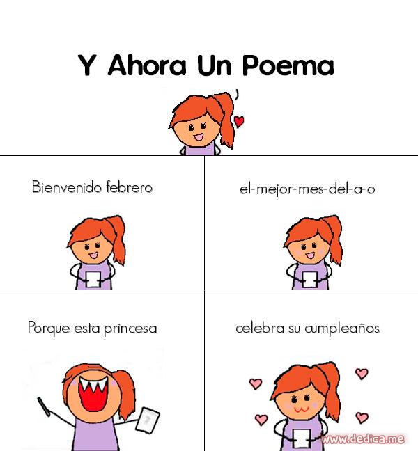 Y ahora Un Poema Bienvenido febrero