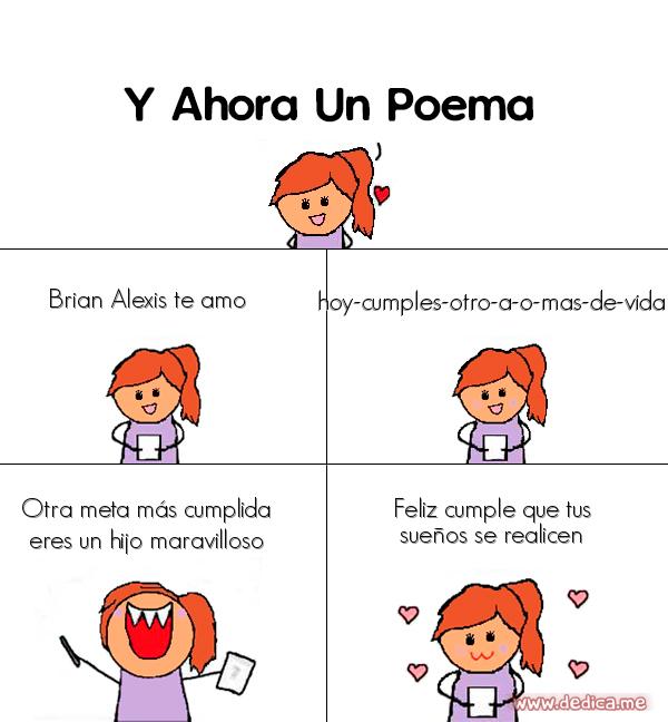 Y ahora Un Poema Brian alexis te amo