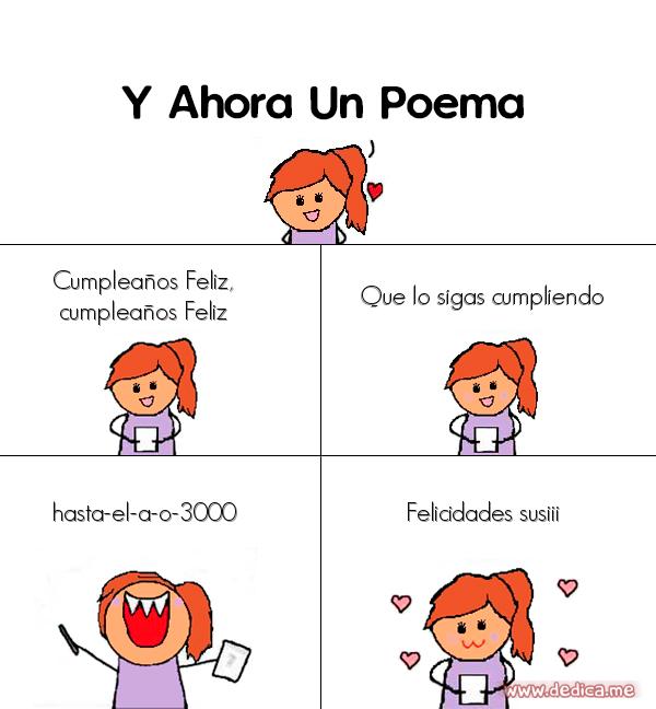 Y ahora Un Poema Cumpleanos feliz cumpleanos feliz