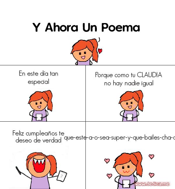 Y ahora Un Poema En este dia tan especial