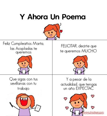 Feliz Cumpleaños Marta, las Acopladas te queremos