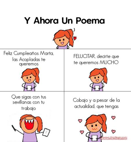 Feliz Cumpleaños Marta, las Acopladas te queremos