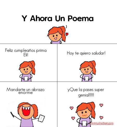 Feliz cumpleaños prima Eli!
