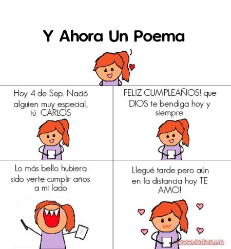 Hoy 4 de Sep. Nació alguien muy especial, tú CARLOS