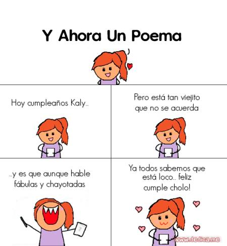 Hoy cumpleaños Kaly..