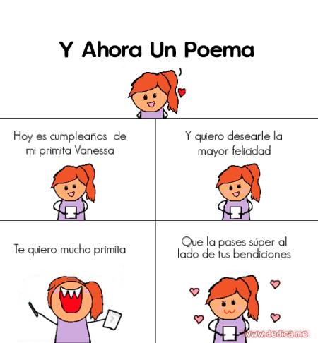 Hoy es cumpleaños de mi primita Vanessa