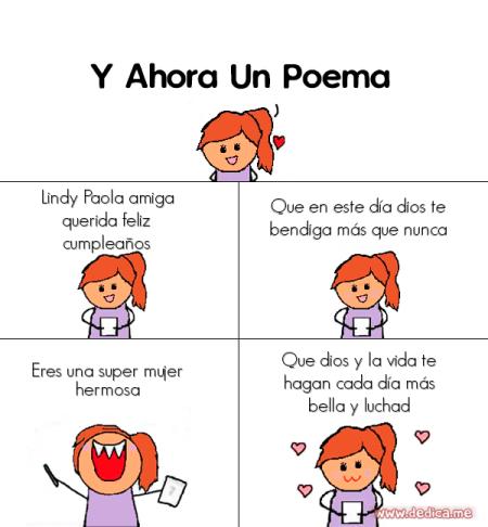 Lindy Paola amiga querida feliz cumpleaños