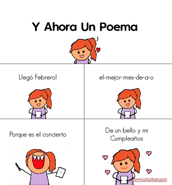 Y ahora Un Poema Llego febrero