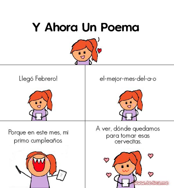 Y ahora Un Poema Llego febrero