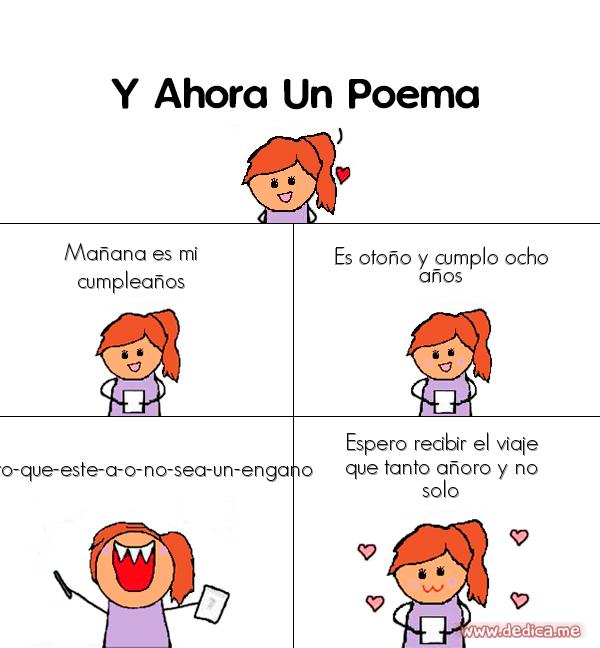 Y ahora Un Poema Manana es mi cumpleanos