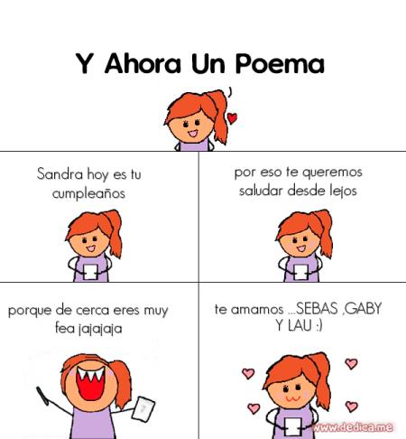 Sandra hoy es tu cumpleaños