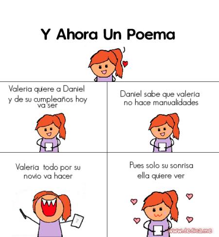 Valeria quiere a Daniel y de su cumpleaños hoy va ser