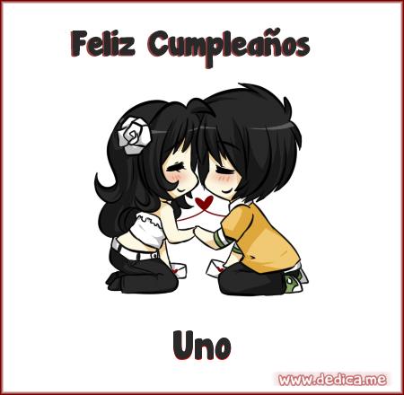 Feliz cumpleaños Uno