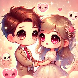 Amor Brillante en Estilo Chibi ✨💖