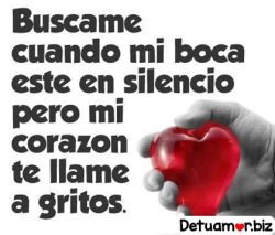 Búscame cuando mi boca este en...