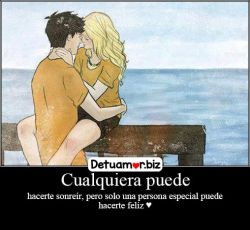 Cualquiera puede hacerte sonreí­r, pero...
