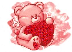 Osito con corazón (imagen gif)