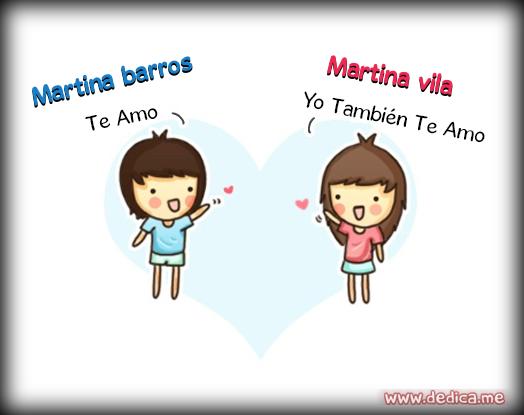 Juntos Por Siempre: Martina barros y Martina vila