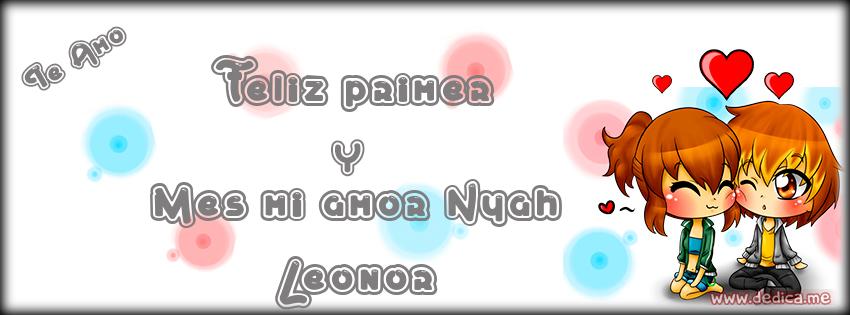 Portada Facebook Feliz primer y Mes mi amor Nyah Leonor