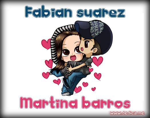 Juntos Por Siempre: Fabian suarez y Martina barros