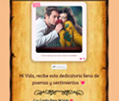 Modelo Ejemplo de dedicatoria: Un Dia Llegastes Tu 💖