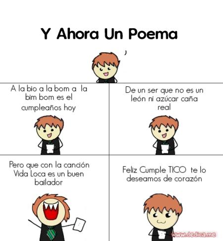 A la bio a la bom a la bim bom es el Cumpleaños hoy