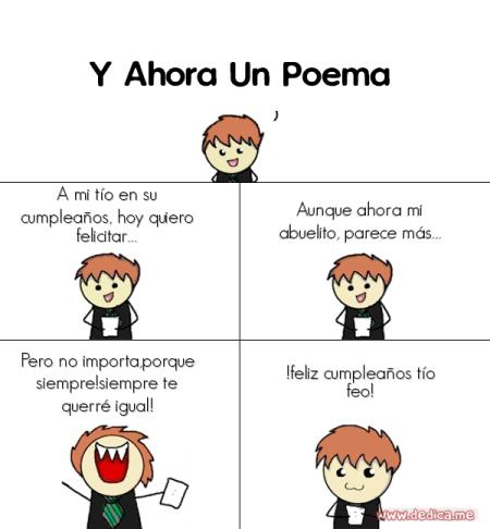 A mi tío en su cumpleaños hoy quiero felicitar