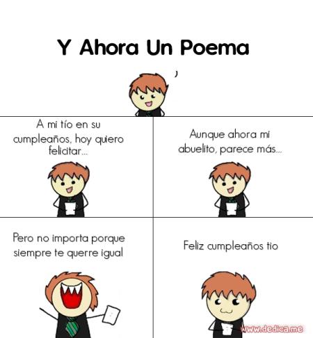 A mi tío en su cumpleaños, hoy quiero felicitar...