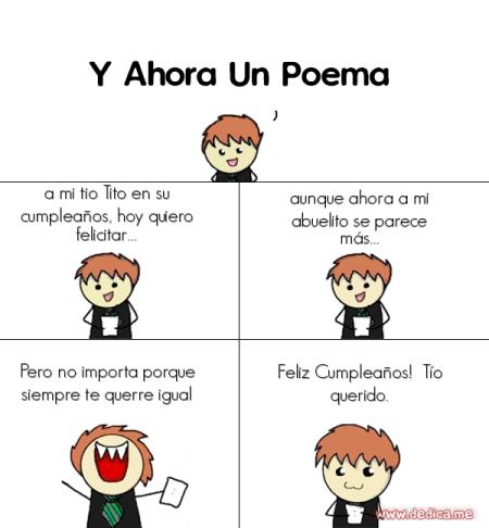 a mi tio Tito en su cumpleaños, hoy quiero felicitar...
