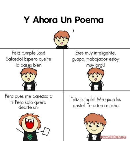 Feliz cumple José Salcedo! Espero que te la pases bien