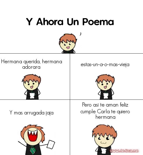 Y ahora Un Poema Hermana querida, hermana adorara