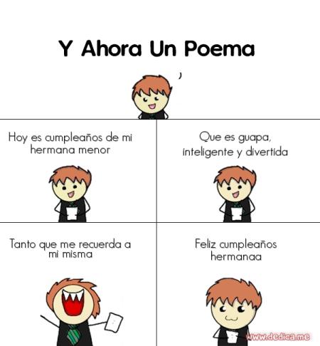 Hoy es cumpleaños de mi hermana menor