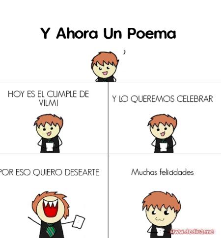 HOY ES EL CUMPLE DE VILMI