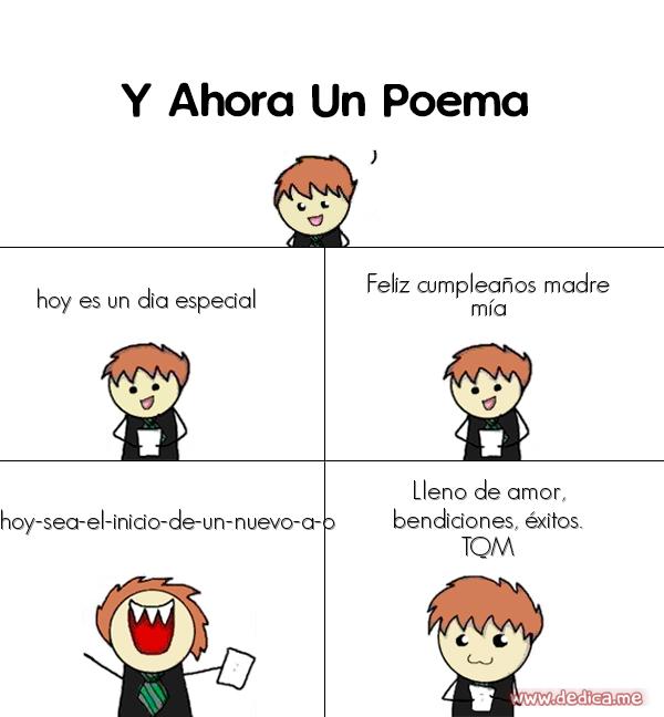 Y ahora Un Poema hoy es un dia especial