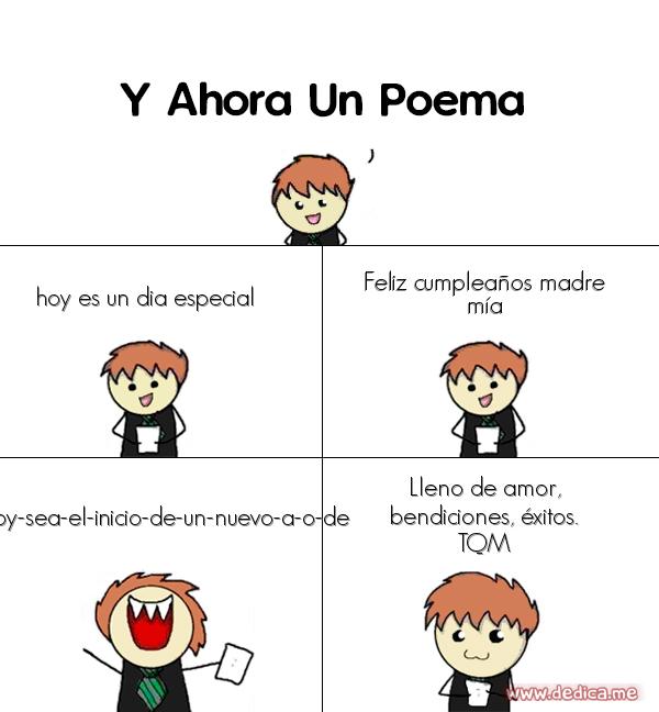 Y ahora Un Poema hoy es un dia especial