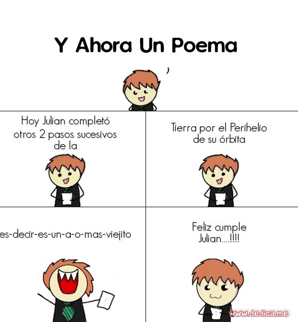 Y ahora Un Poema Hoy Julian completó otros 2 pasos sucesivos de la